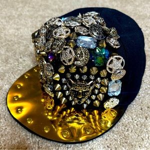 BLINGED OUT SNAP BACK HAT // BRAND NEW